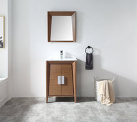 24 Inch Larvotto Light Wheat Contemporary Modern Bathroom Vanity