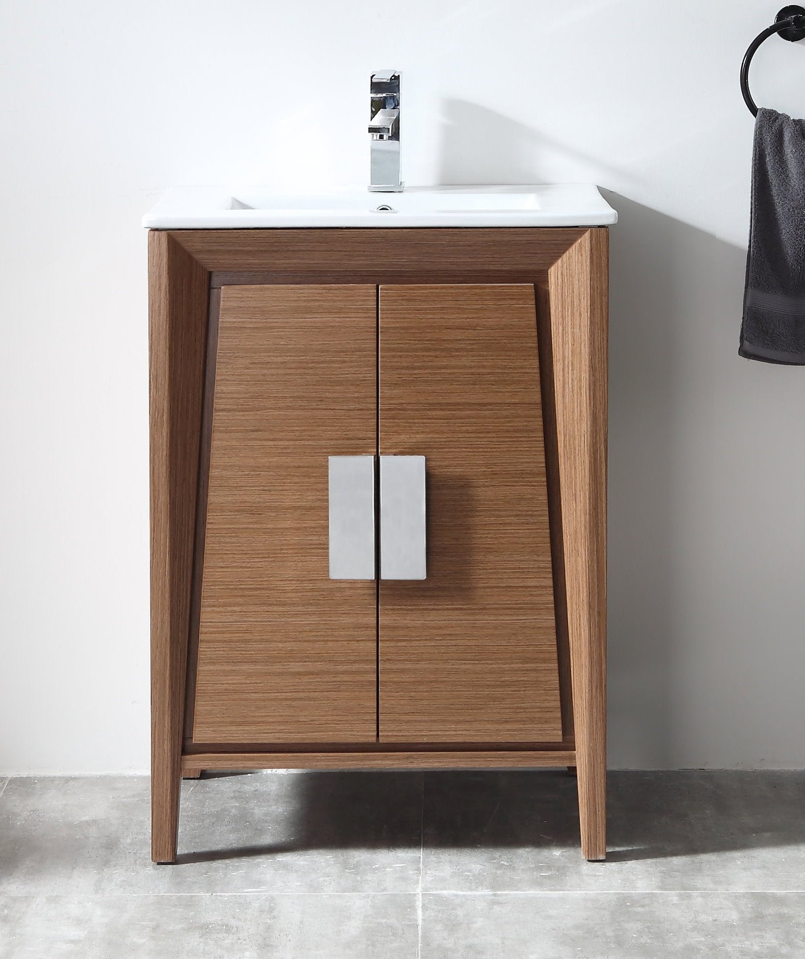 24 Inch Larvotto Light Wheat Contemporary Modern Bathroom Vanity