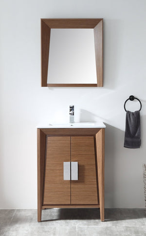24 Inch Larvotto Light Wheat Contemporary Modern Bathroom Vanity