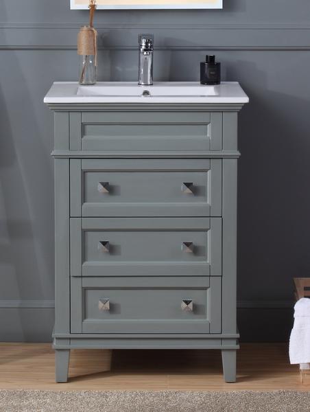 24 Inch Tennant Brand Felix Modern Gray Sink Bathroom Vanity Tennant Brand Bathroom Vanities