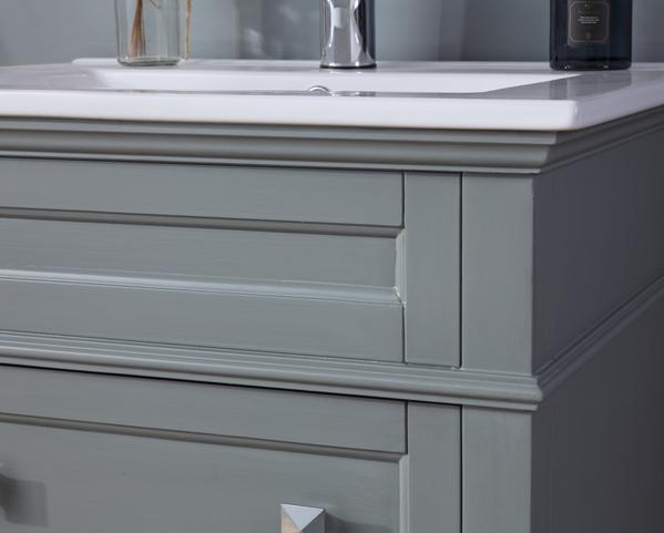 24 Inch Tennant Brand Felix Modern Gray Sink Bathroom Vanity