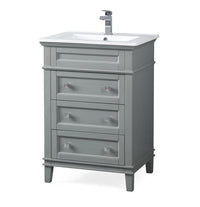 24 Inch Tennant Brand Felix Modern Gray Sink Bathroom Vanity Tennant Brand Bathroom Vanities