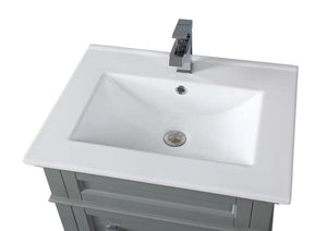 24 Inch Tennant Brand Felix Modern Gray Sink Bathroom Vanity