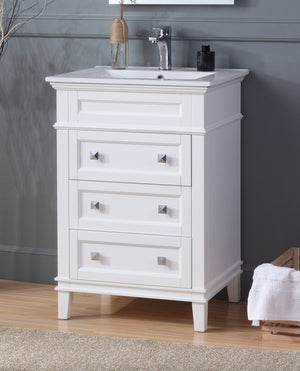 24 Inch Tennant Brand Felix Modern White Sink Bathroom Vanity Tennant Brand Bathroom Vanities