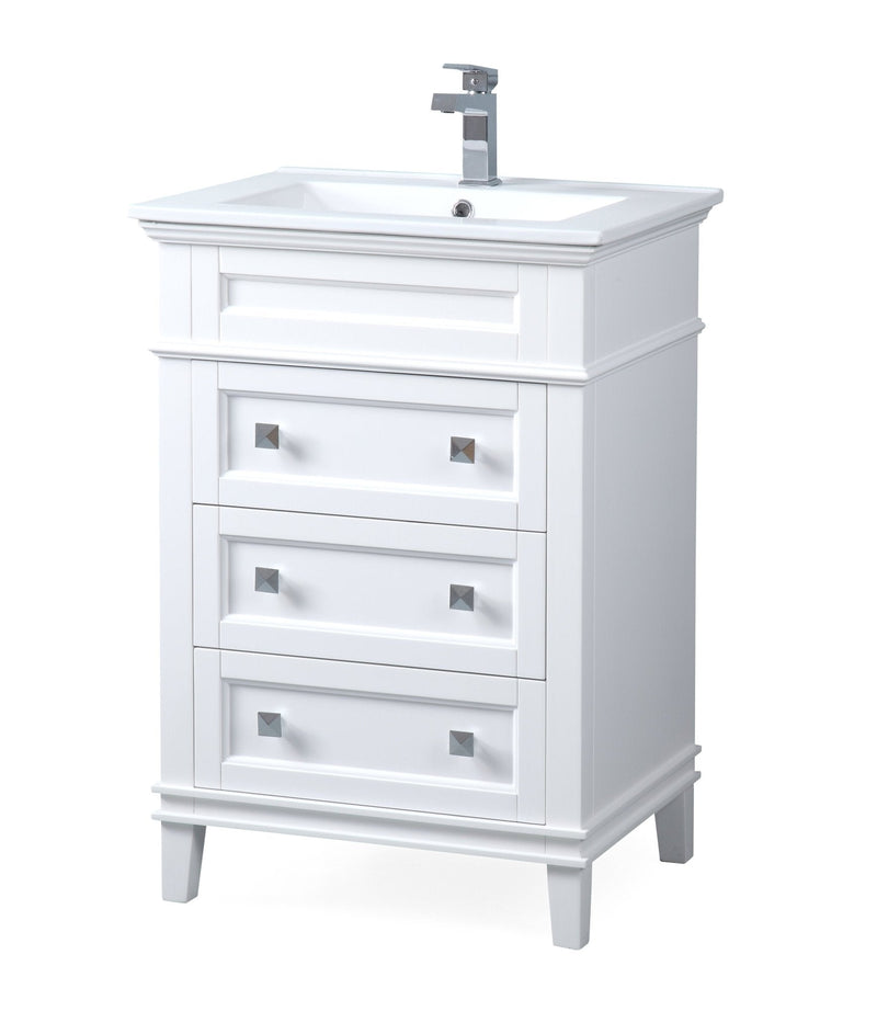 24 Inch Tennant Brand Felix Modern White Sink Bathroom Vanity Tennant Brand Bathroom Vanities