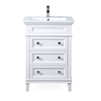 24 Inch Tennant Brand Felix Modern White Sink Bathroom Vanity Tennant Brand Bathroom Vanities