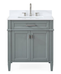 30 inch Tennant Brand Durand Modern Gray Modern Bathroom Sink Vanity Tennant Brand Bathroom Vanities