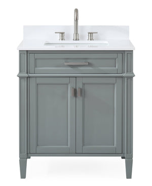 30 inch Tennant Brand Durand Modern Gray Modern Bathroom Sink Vanity Tennant Brand Bathroom Vanities