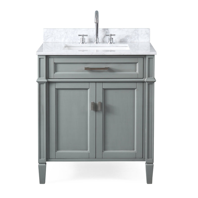 30 inch Tennant Brand Durand Modern Gray Modern Bathroom Sink Vanity