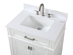 30 inch Tennant Brand Durand Modern White Modern Bathroom Sink Vanity Tennant Brand Bathroom Vanities