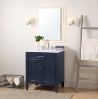 30 inch Tennant Brand Durand Navy Blue Bathroom Sink Vanity Tennant Brand Bathroom Vanities