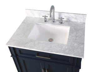 30 inch Tennant Brand Durand Navy Blue Bathroom Sink Vanity Tennant Brand Bathroom Vanities