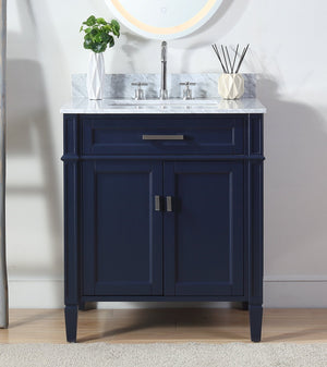 30 inch Tennant Brand Durand Navy Blue Bathroom Sink Vanity Tennant Brand Bathroom Vanities