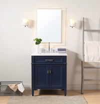 30 inch Tennant Brand Durand Navy Blue Bathroom Sink Vanity Tennant Brand Bathroom Vanities