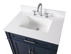 30 inch Tennant Brand Durand Navy Blue Bathroom Sink Vanity Tennant Brand Bathroom Vanities