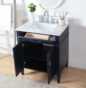 30 inch Tennant Brand Durand Navy Blue Bathroom Sink Vanity Tennant Brand Bathroom Vanities