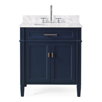 30 inch Tennant Brand Durand Navy Blue Bathroom Sink Vanity Tennant Brand Bathroom Vanities