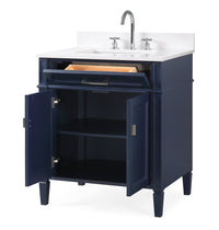 30 inch Tennant Brand Durand Navy Blue Bathroom Sink Vanity Tennant Brand Bathroom Vanities