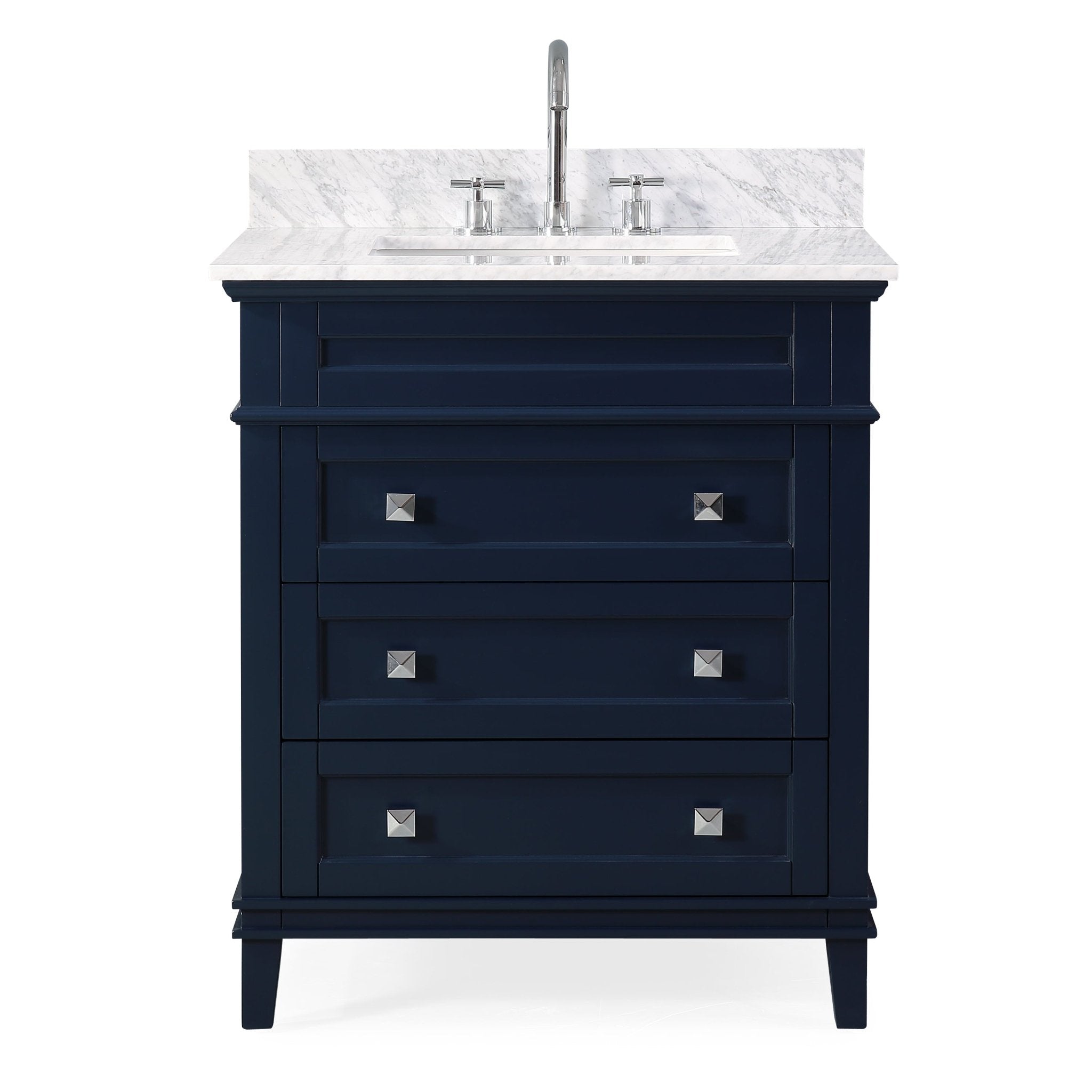 30 inch Tennant Brand Felix Modern Style Navy Blue Bathroom Vanity