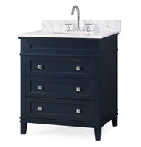 30 inch Tennant Brand Felix Modern Style Navy Blue Bathroom Vanity Tennant Brand Bathroom Vanities