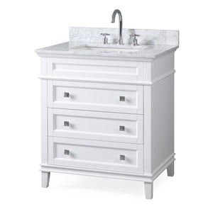 30 inch Tennant Brand Felix Modern Style White Bathroom Vanity Tennant Brand Bathroom Vanities