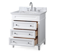 30 inch Tennant Brand Felix Modern Style White Bathroom Vanity Tennant Brand Bathroom Vanities