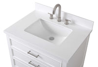 30 inch Tennant Brand Felton White Finish Single Sink Bathroom Vanity Tennant Brand Bathroom Vanities