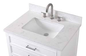 30 inch Tennant Brand Felton White Finish Single Sink Bathroom Vanity Tennant Brand Bathroom Vanities