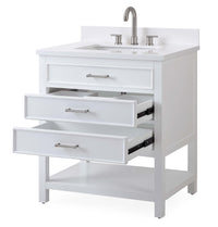 30 inch Tennant Brand Felton White Finish Single Sink Bathroom Vanity Tennant Brand Bathroom Vanities