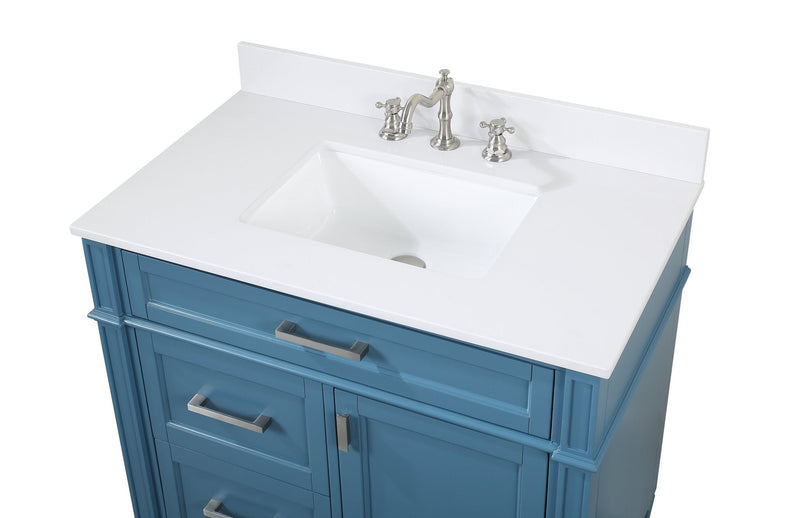 36 Inch Tennant Brand Durand Modern Teal Blue Bathroom Sink Vanity Tennant Brand Bathroom Vanities