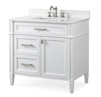 36 Inch Tennant Brand Durand Modern White Bathroom Sink Vanity Tennant Brand Bathroom Vanities