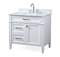 36 Inch Tennant Brand Durand Modern White Bathroom Sink Vanity Tennant Brand Bathroom Vanities