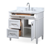 36 Inch Tennant Brand Durand Modern White Bathroom Sink Vanity Tennant Brand Bathroom Vanities