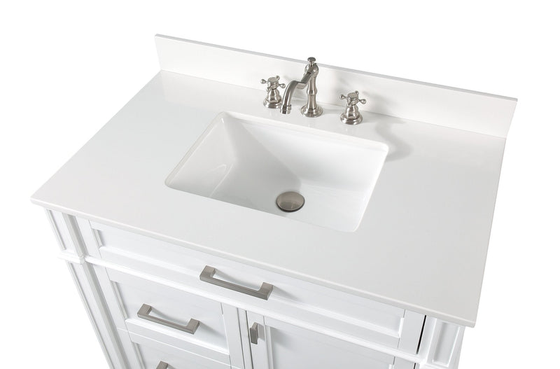 36 Inch Tennant Brand Durand Modern White Bathroom Sink Vanity Tennant Brand Bathroom Vanities