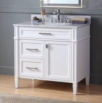 36 Inch Tennant Brand Durand Modern White Bathroom Sink Vanity Tennant Brand Bathroom Vanities