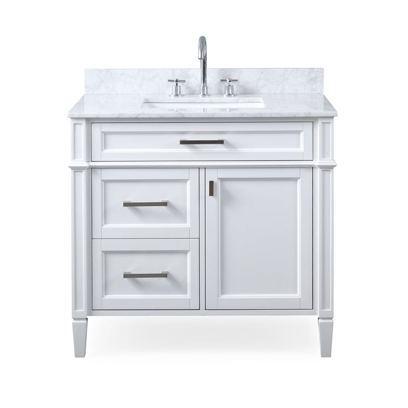 36 Inch Tennant Brand Durand Modern White Bathroom Sink Vanity Tennant Brand Bathroom Vanities