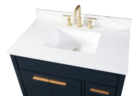 36"  Tennant Brand Beatrice Navy Blue Modern Bathroom Sink Vanity TB-9888NB-V36