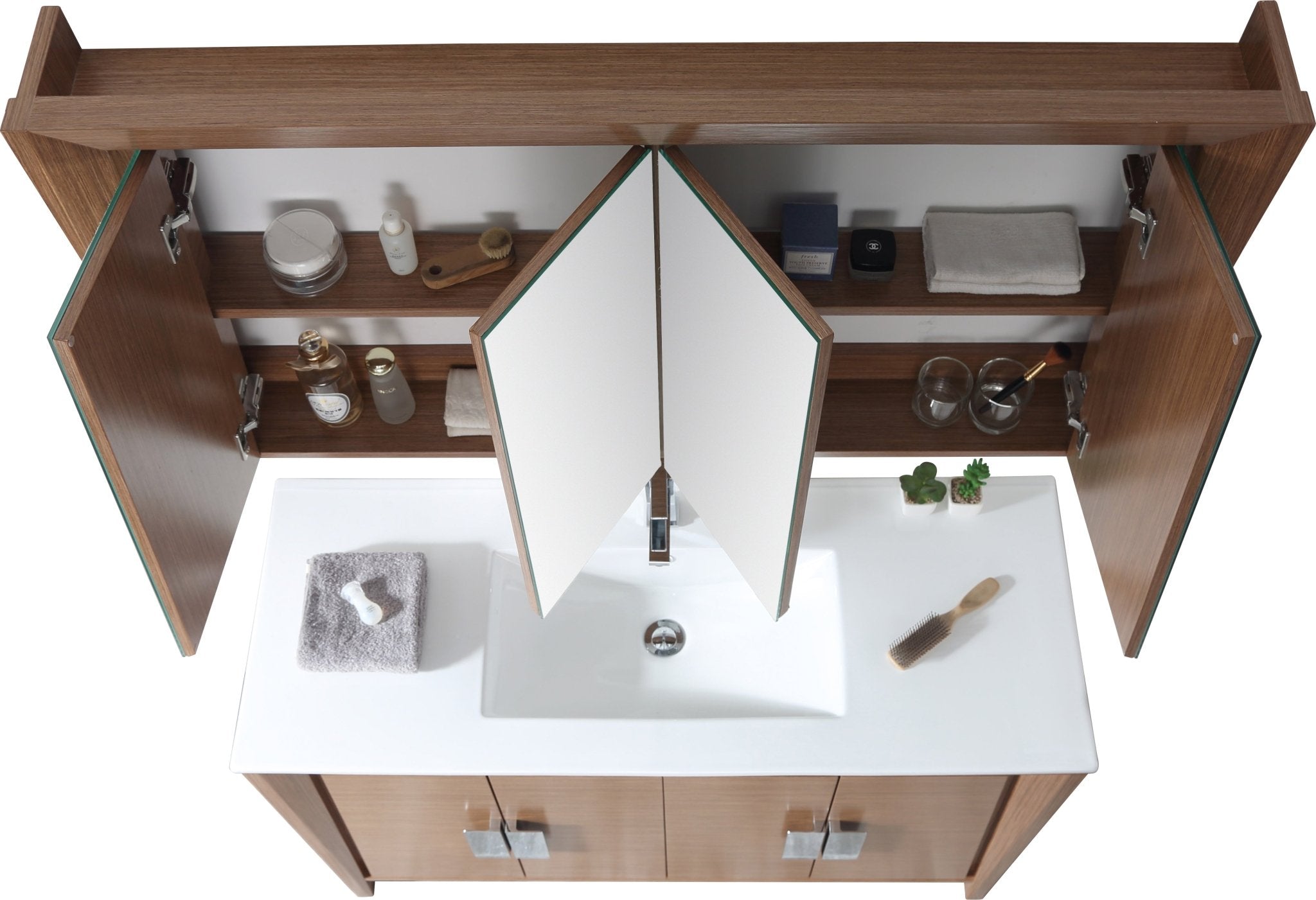48 Inch Larvotto Light Wheat Color Modern Bathroom Sink