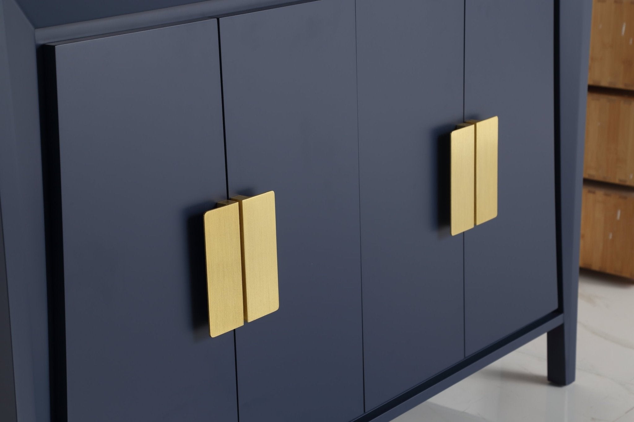 ヴァン テ キャロント 48 Inch Larvotto Navy Blue Color Modern Bathroom Sink Vanity